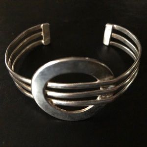 Silver cuff bracelet